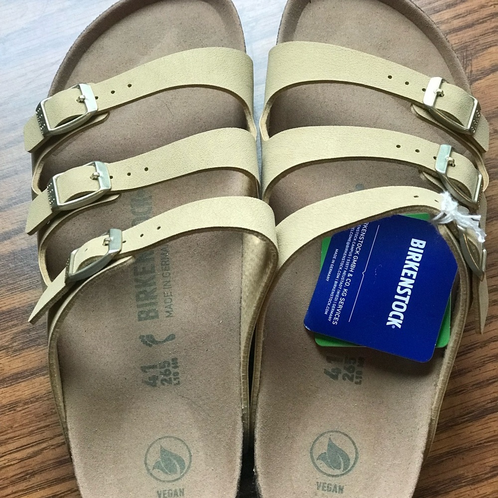 Birkenstock Florida Fresh Sandals in Latte Cream